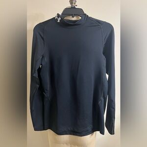 Under Armour Boys Youth Fitted Coldgear Mock Shirt YXL